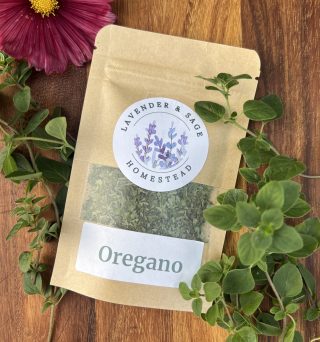 Packet of dried oregano