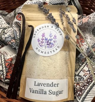 Picture of a bag of Lavender Vanilla Sugar